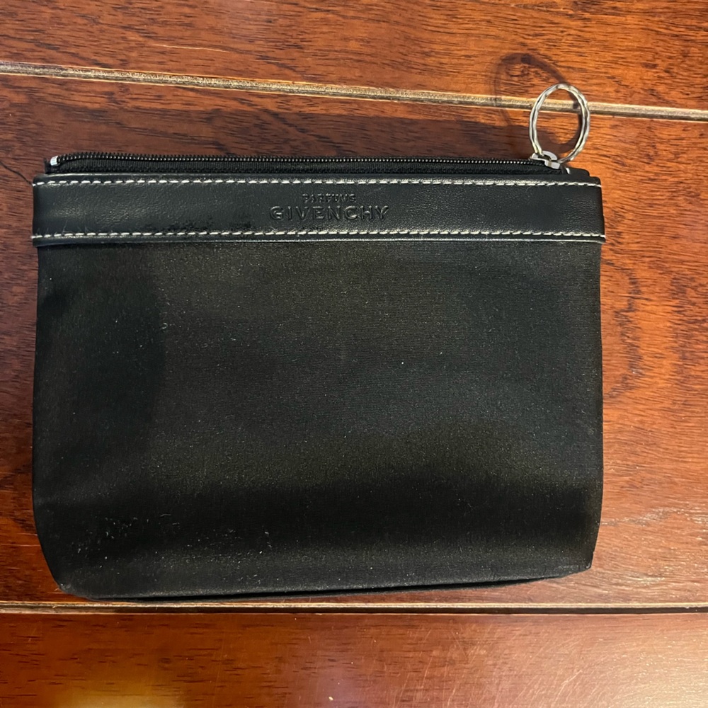 Givenchy perfum Black canvas pouch/cosmetics bag